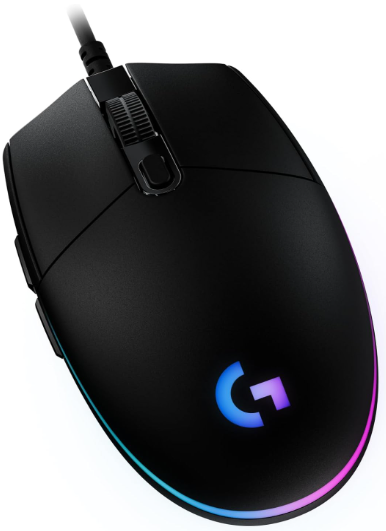 Mouse Gamer Logitech G203 LIGHTSYNC RGB, Efeito de Ondas de Cores, 6 Botões Programáveis e Até 8.000 DPI - Preto