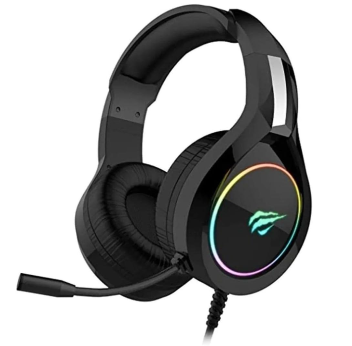 Havit Headphone Fone de Ouvido H2232d, Gamer, Iluminação RGB, com Microfone, Falante de 50mm, Conector 3.5mm, HAVIT, HV-H2232d, Cabo USB para Iluminação